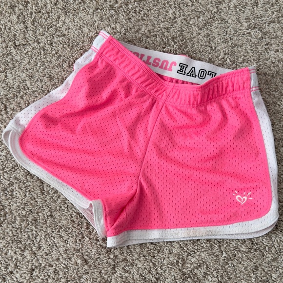 Justice girls pink shorts size 6 - Picture 2 of 5